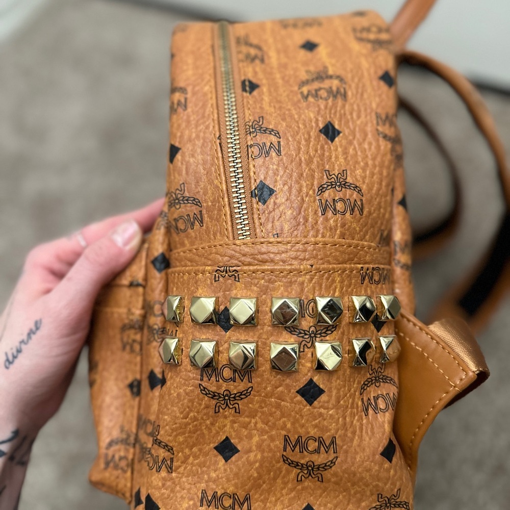 Mcm Stark Stud Backpack - image 4
